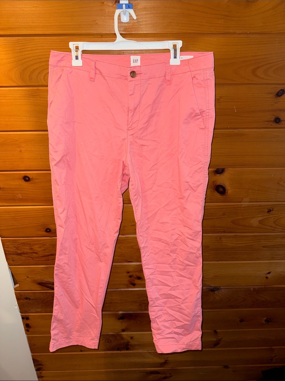 GAP Pink Straight Chinos